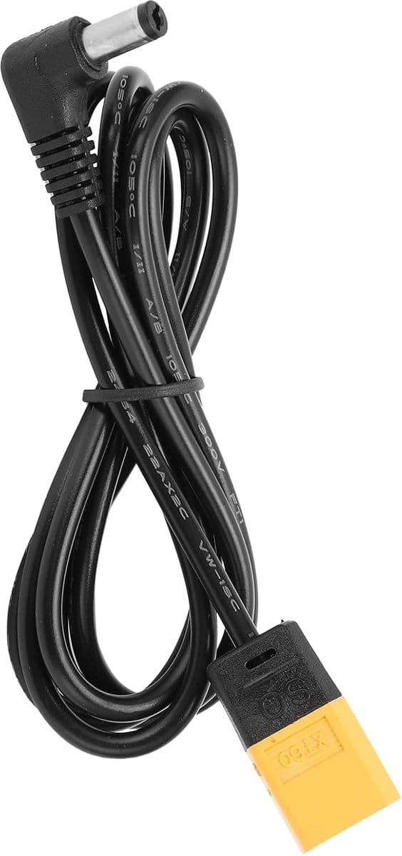 Power Adapter Kabel - FPV Goggle Power Kabel - XT60 Power Kabel voor FPV Vliegen 122cm/48in met DC Interface Koper Power Kabel