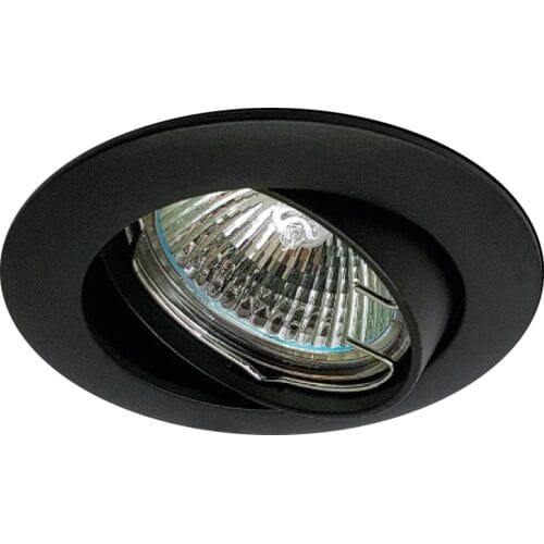 Toolstation Inbouwspot rond kantelbaar IP20 GU10 Zwart