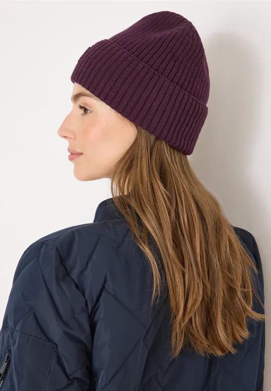 Beanie in effen kleur