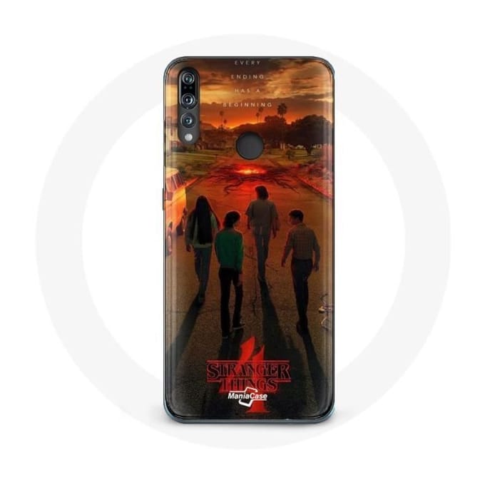 Coque pour Huawei P30 Lite Stranger Things Saison 4 Affiche Art Equipages de la Nouvelle Théorie