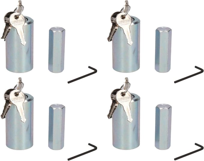 Stabilisator Beenmoer - Steunpoten Caravan - Voertuig Beveiligen - Verzekering Goedgekeurd - 38mm Diameter - Zink
