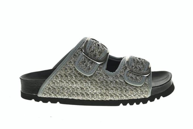 Slipper Raffia Sage Tweeband Scholl Noelle maat 41