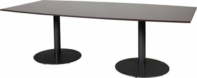 Vergadertafel - Linesto 240x120 tonv. logan - zwart frame