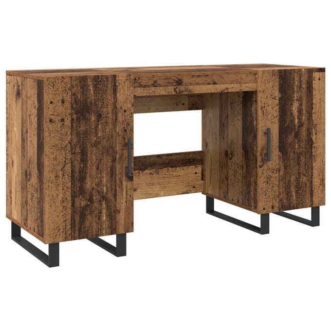 vidaXL - Bureau - Oud - hout - Bewerkt - hout - 140 - x - 50 - x - 75 - cm