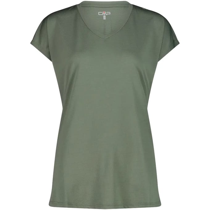 T-shirt van jersey met brede hals dames CMP