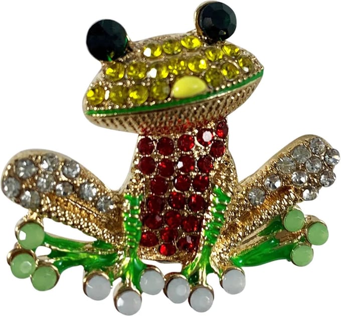 Fjesta© Oeteldonk broche metaal - Kikker goud