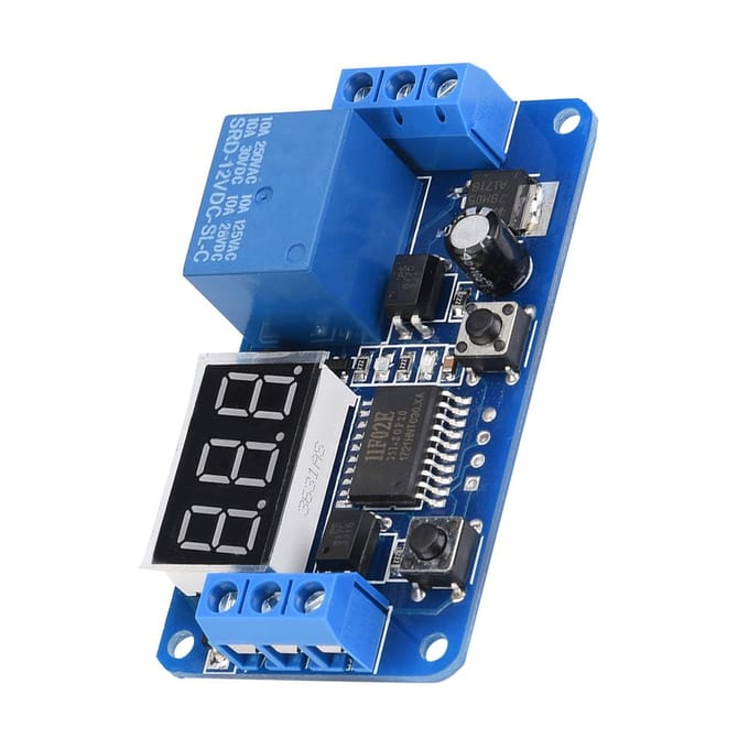 LED Display Digital Timer Relay PLC Automation Control Switch Module (12V)