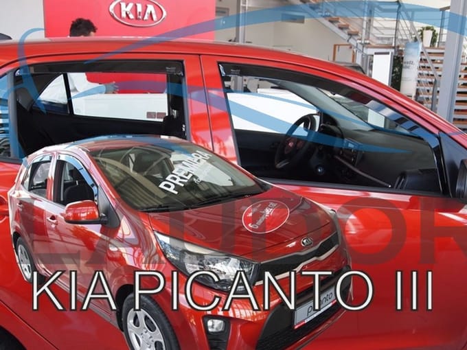 Zijwindschermen geschikt voor Kia Picanto III 5-drs 2017- V + A Ramen