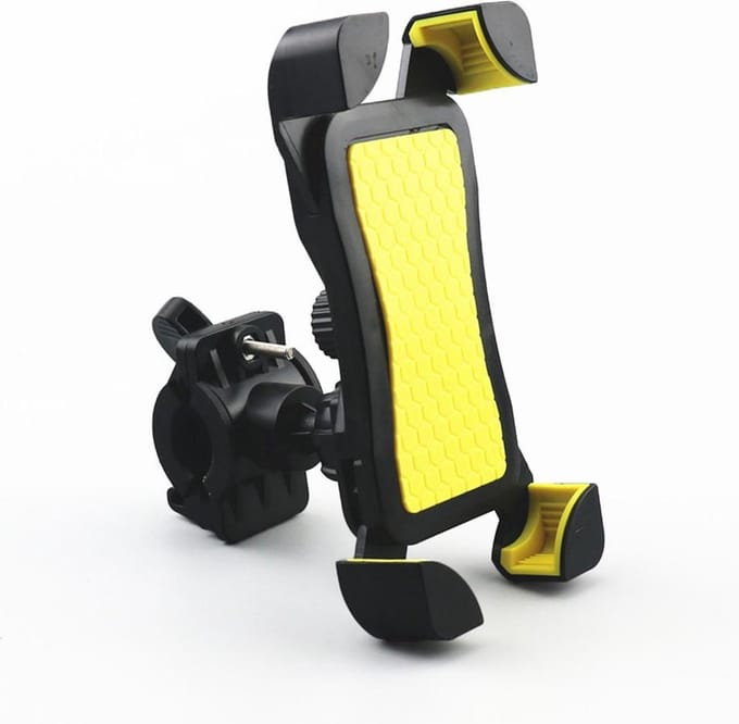 Telefoonhouder fiets universeel - Geel