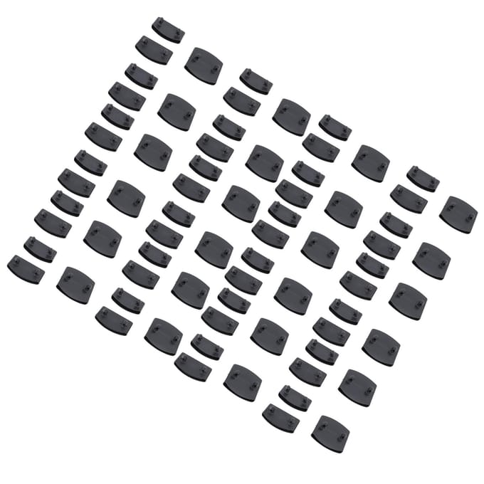 Lot de 72 embouts de fixation pour lattes de lit en plastique, connecteurs centraux, accessoires pour meubles