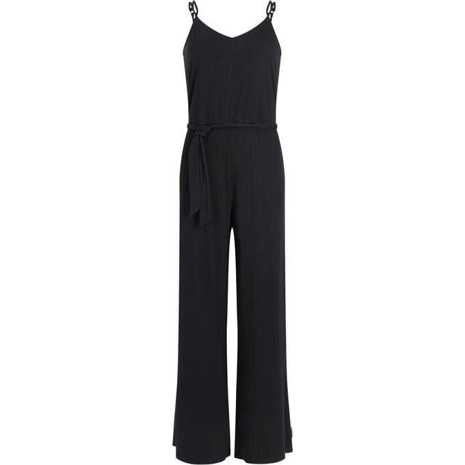 Protest PRTFrieda - Jumpsuit Dames - Normale pasvorm - V hals - Spaghetti bandjes - Zwart