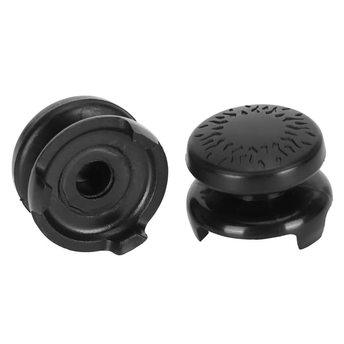 2 Stuks Thumbstick Zachte Siliconen Cover Grip Stick Joystick Controller Gamepad Toetskapje voor PS5Zwart rood
