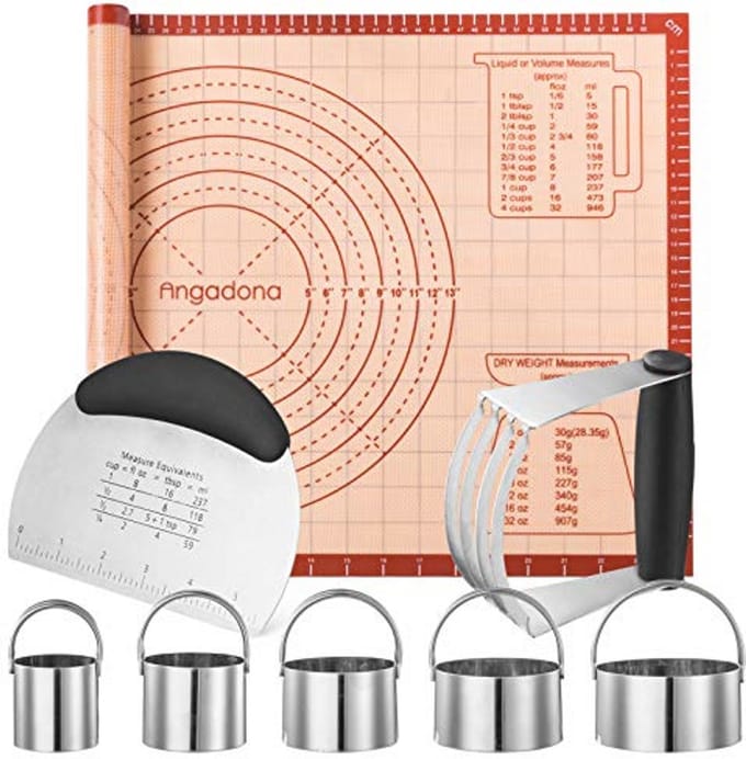 Grote No-Stick Bakmat en Deeg Blender Set - Diverse Bakgereedschappen voor Perfect Gebak