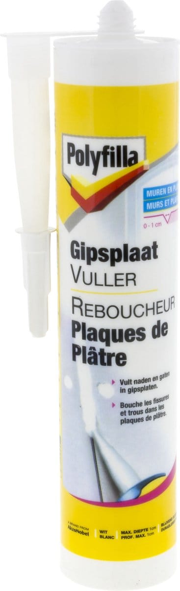 Polyfilla - Gipsplaatvuller (Pasta) - Grijs - 310 Ml