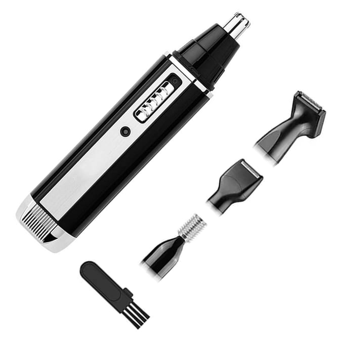 Neus Baard Trimmer Kit Elektrisch 4 in 1 Oplaadbaar Ontharing Heren Scheerapparaat 300mah Lithium Batterij US PLUG black