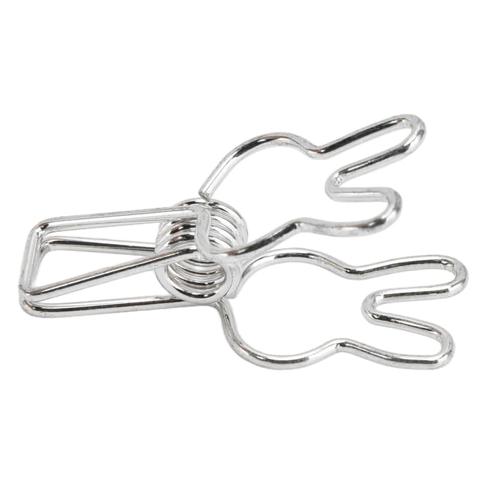 20 Stuks Clips Multifunctioneel Electroplating Hol Metaal Binder Sterke Veerklem Zilver paars