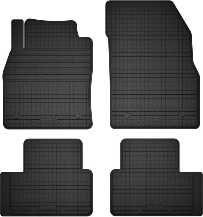 Wielganizator BasicProtect Serie - Universele Rubber Automatten - Volvo C30 Hatchback - Antislip Kolken - Weerbestendig