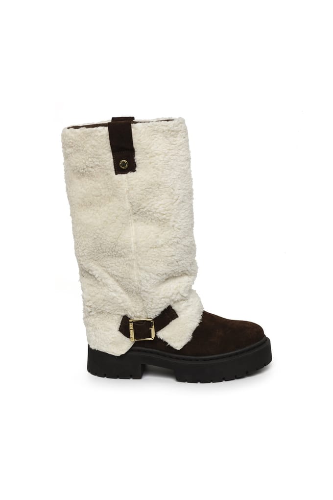 Steve Madden Godiva Boots Beige/dark Brown Größe: 37 | Stiefel Outlet | Damen | Braun
