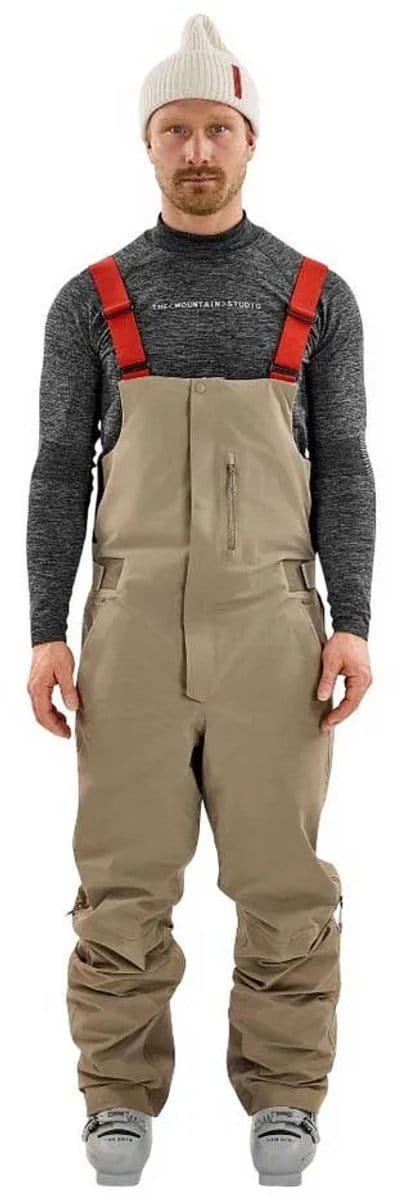 The Mountain Studio 3l Hybrid Shell Bib Broek Beige S