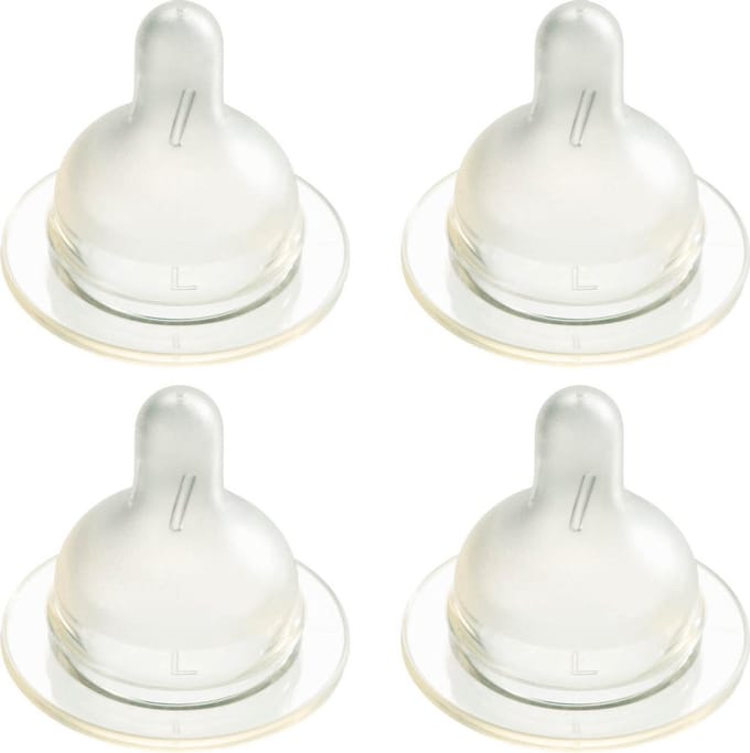 Difrax Flessenspeen Wide - Maat Large - 4 stuks