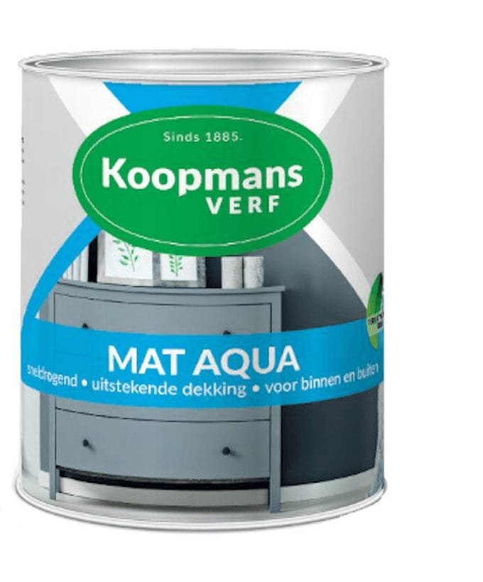 koopmans mat aqua 373 wit 0.25 ltr