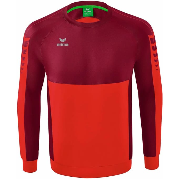 Erima Six Wings Sweatshirt Kinderen - Bordeaux / Rood | Maat: 152