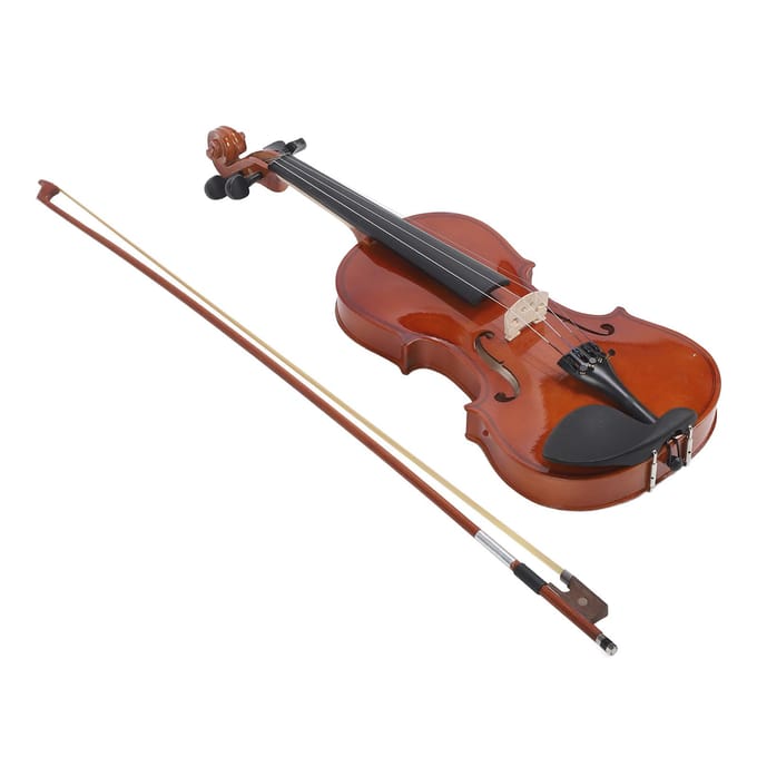 Akoestische Viool Volle Lindehouten en Stalen Snaren 4/4 Studenten Beginners Viool voor Beginners black