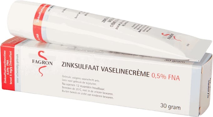 Fagron Zinksulfaat Vaselinecrème 0,5% FNA (30g)