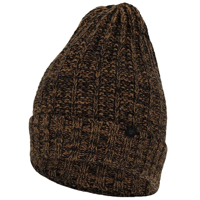 Grofgebreide muts heren - Kabelstructuur - 2-Pack - Multi Camel / One size