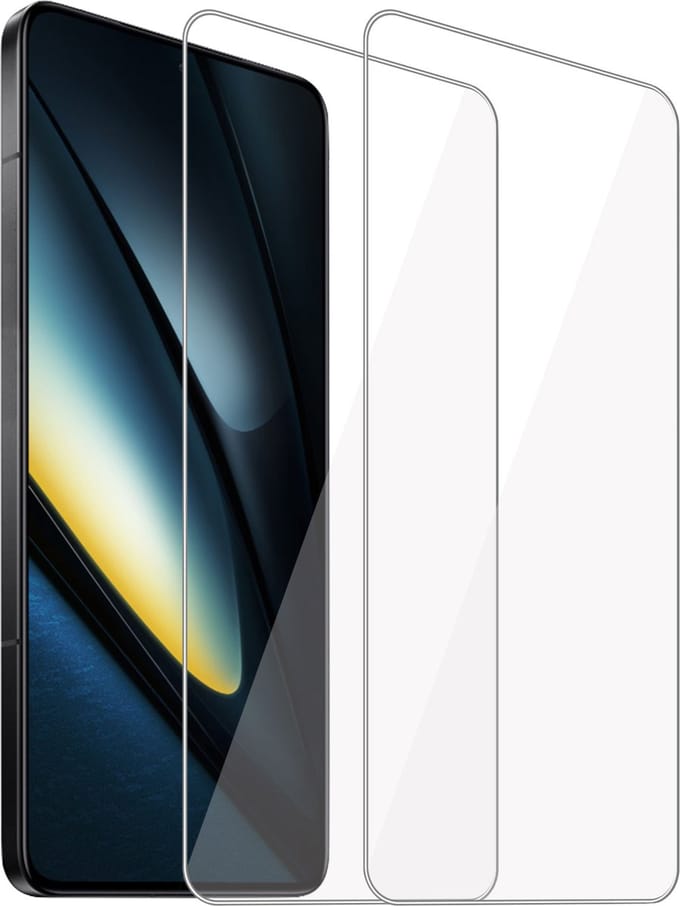 2x Geschikt voor POCO F6 - Screenprotector - Beschermglas - GuardCover