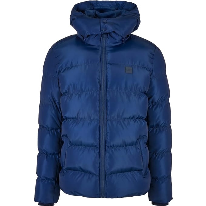 Urban Classics - Hooded Gewatteerd jack - M - Blauw