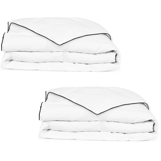vidaXL - Winterdekbedden - 2 - st - 155x220 - cm - dons