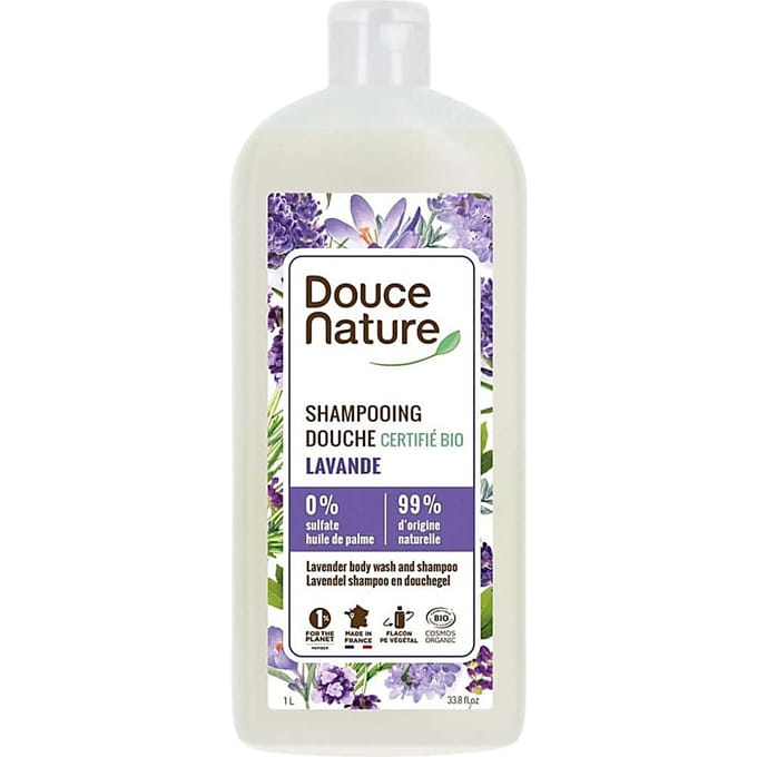 Douce Nature Douchegel & shampoo lavendel bio 1 Liter