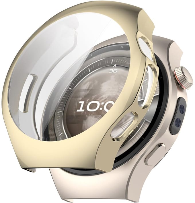 By Qubix - TPU case - Goud - geschikt voor Huawei Watch 5 - 42mm