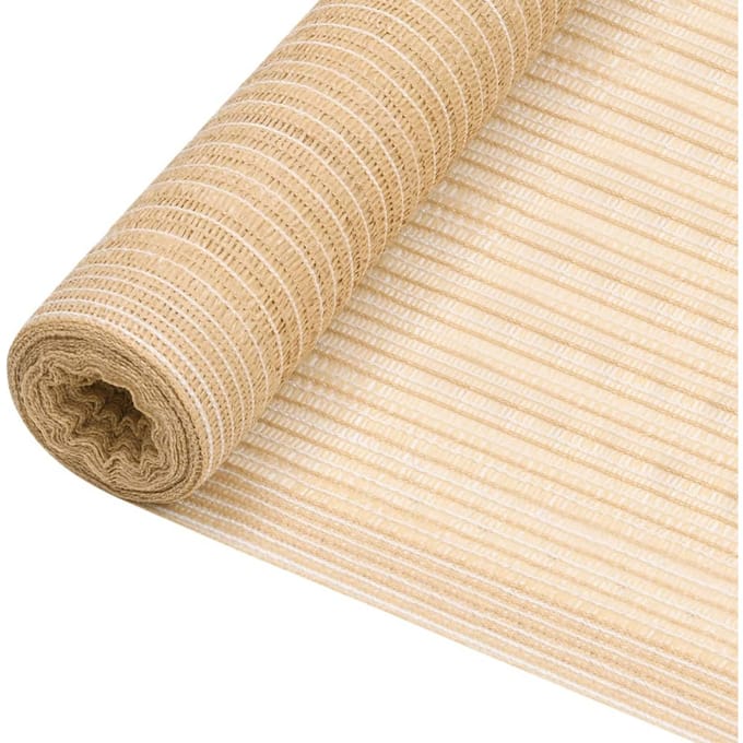 vidaXL - Privacynet - 75 - g/m² - 2x25 - m - HDPE - beige