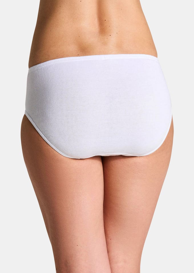 Heupslip in een set van 4 - wit - Gr. 40 van Goldner Fashion