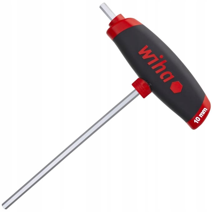Wiha 45439 Inbusschroevendraaier Sleutelbreedte (metrisch): 10 mm Koplengte: 200 mm Afmeting, lengte: 200 mm