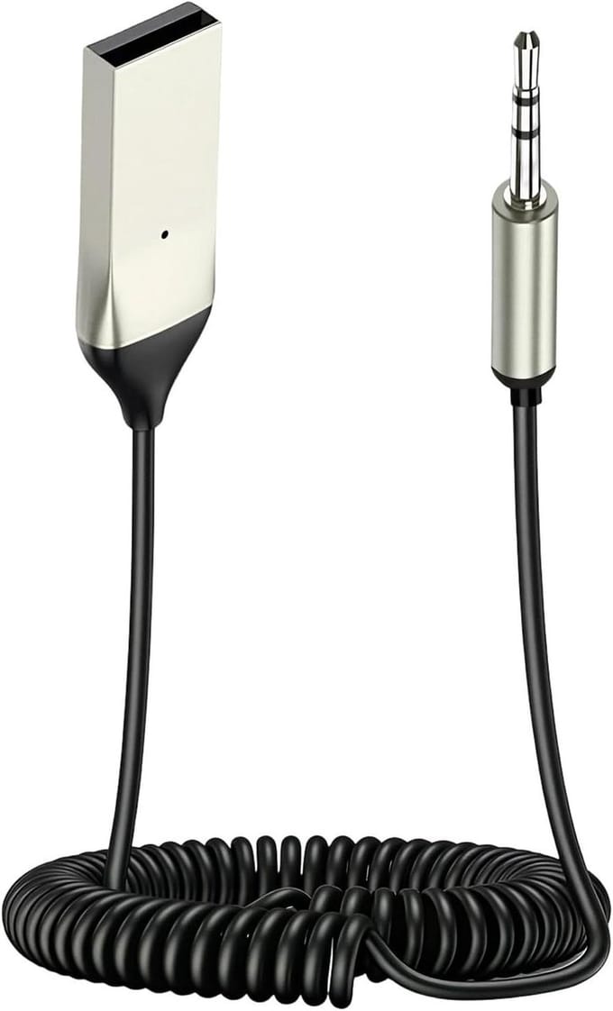 Solidchoice - Aux Bluetooth Adapter voor Auto met Microfoon