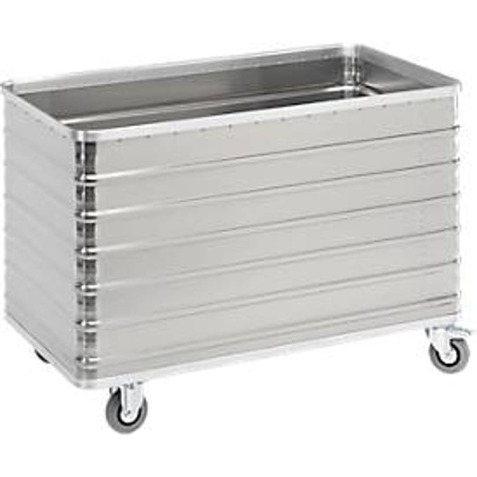 Transportwagen van aluminium, zonder deksel, 560 l