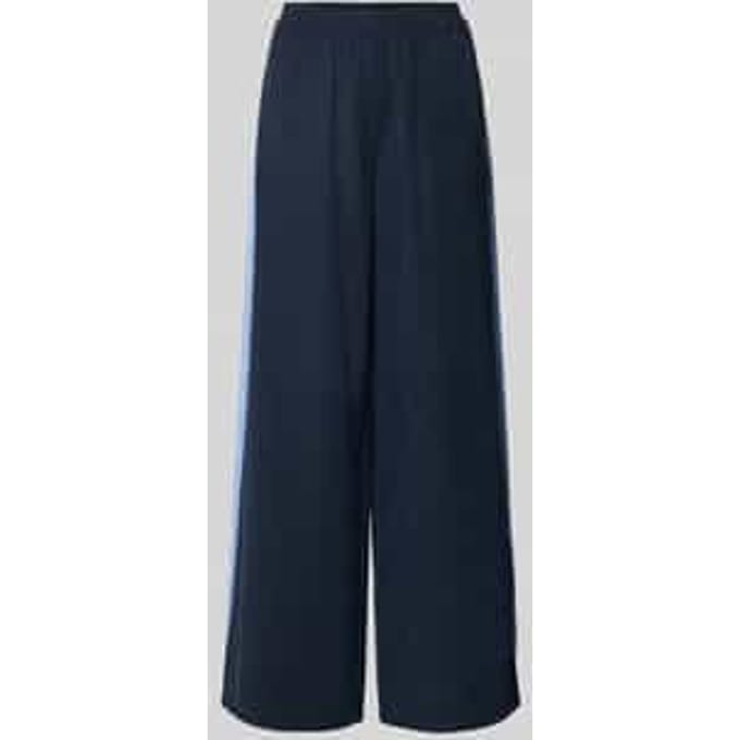 Vloeiende broek van viscose met contraststrepen - curated by Tinvcb