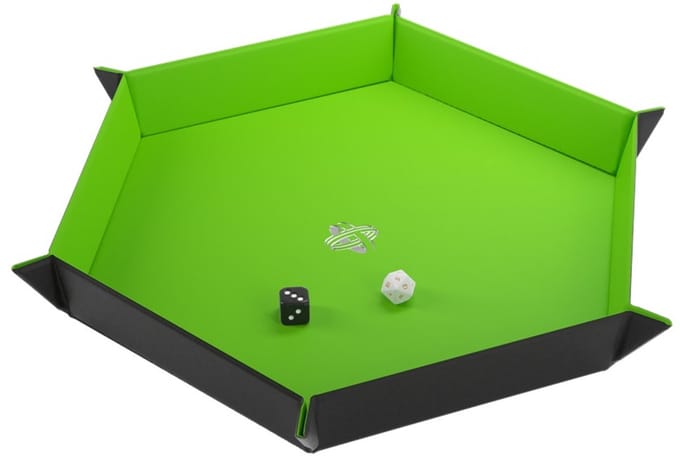Dice Tray Magnetic Hexagonal: Groen - Accesoires