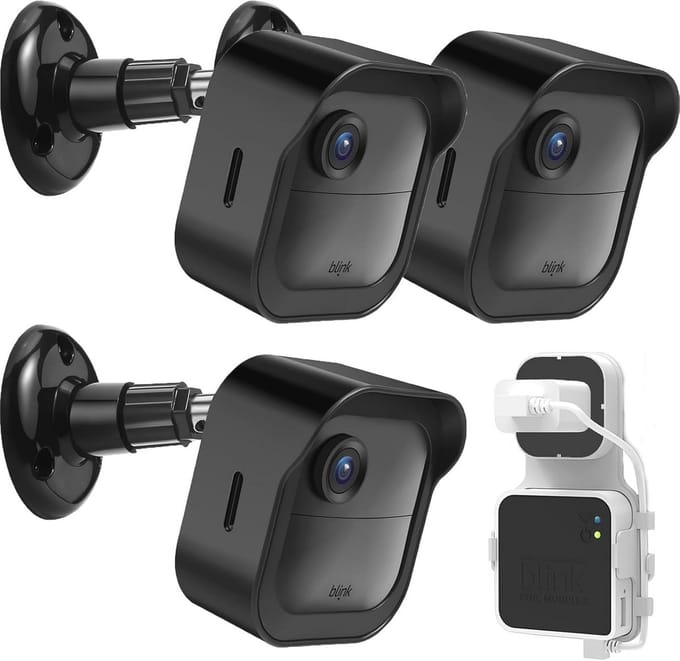Weerbestendige Camera Montage met 360° Verstelbare Houder en Sync Module