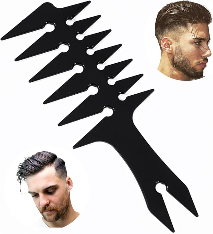 Kam voor Mannen - Styling Kam - Haar Vormgeven - Brede Tanden - 20cm Lengte