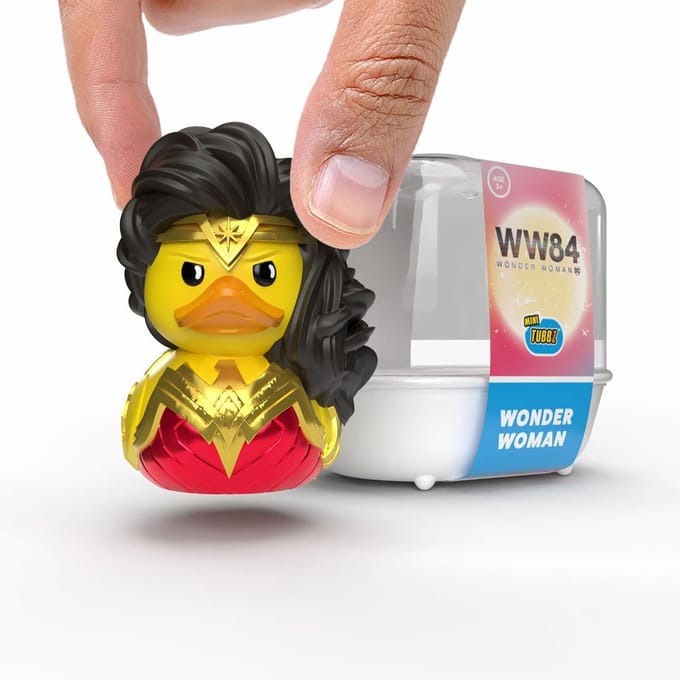 Wonder Woman Cosplay Rubberen Eend Vinyl Minifiguur DC Comics Verzamelfiguur