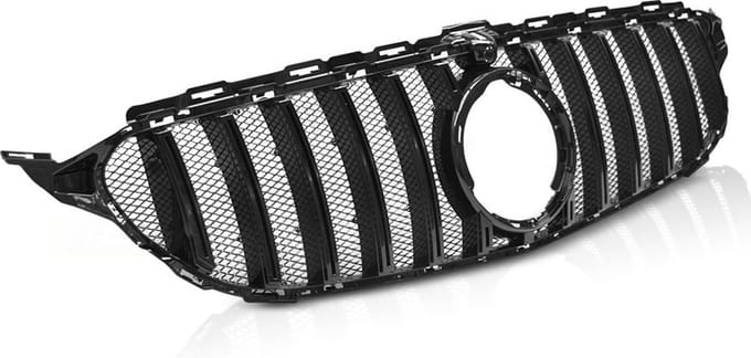 Grill - MERCEDES W205 18- - SPORT - GLANS ZWART