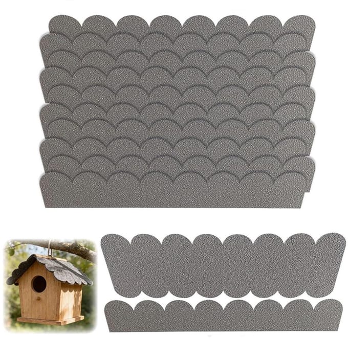 Dakshingle Set - Mini Dakshingles - Vogelhuis Dak - Zelfklevend Weerbestendig - 53 Stuks - Grijs