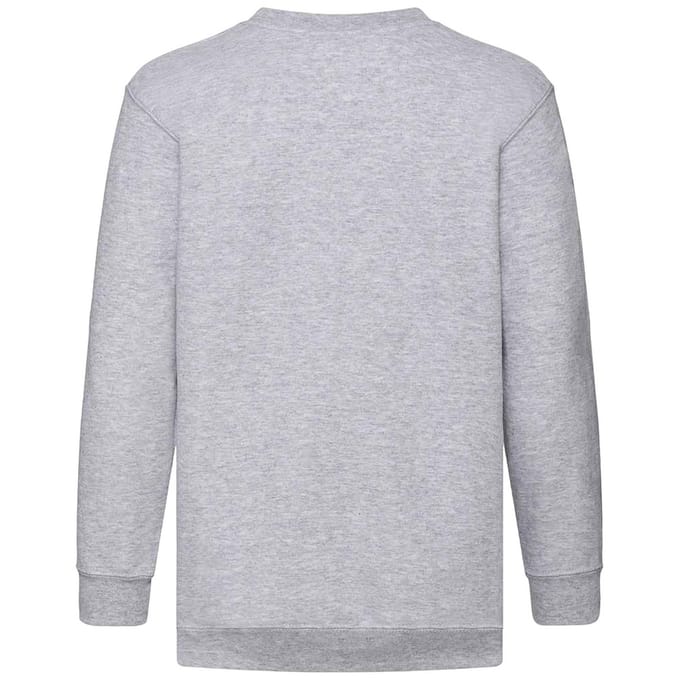 Fruit of the Loom Kids / Kinderen Klassieke Drop Schouder Sweatshirt (Heide Grijs)