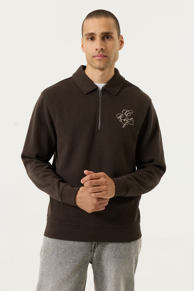 Chief polosweater bruin