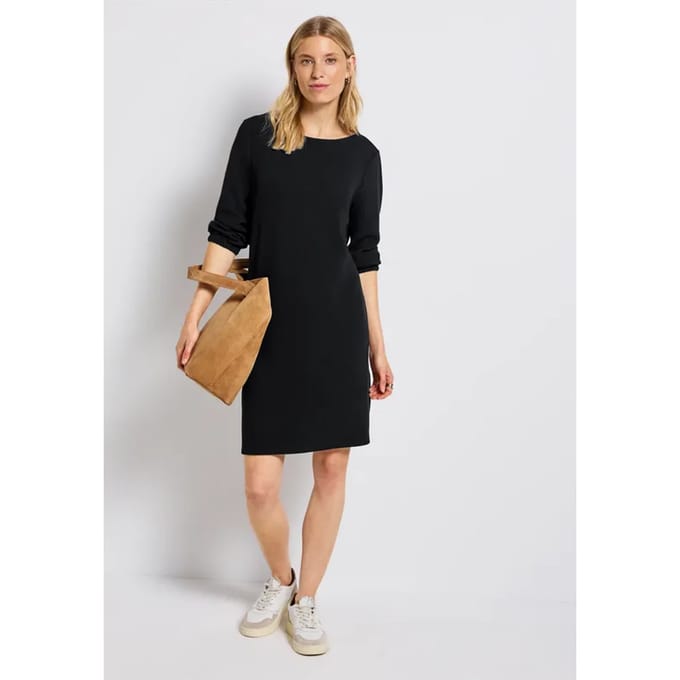 Effen jersey jurk