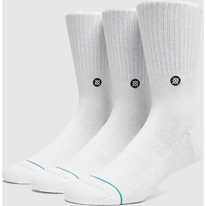 Stance Icon Crew Sokken (3-Pack), wit